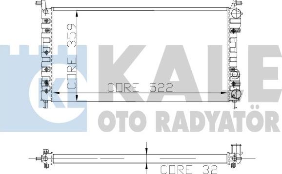 KALE OTO RADYATÖR 102400 - Радіатор, охолодження двигуна autozip.com.ua