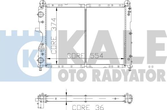 KALE OTO RADYATÖR 102000 - Радіатор, охолодження двигуна autozip.com.ua