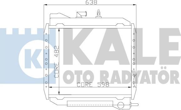 KALE OTO RADYATÖR 114200 - Радіатор, охолодження двигуна autozip.com.ua