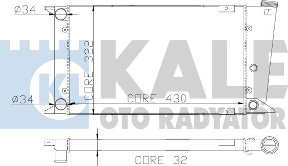 KALE OTO RADYATÖR 118000 - Радіатор, охолодження двигуна autozip.com.ua