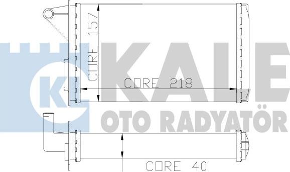 KALE OTO RADYATÖR 117100 - Теплообмінник, опалення салону autozip.com.ua