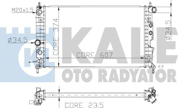 KALE OTO RADYATÖR 134100 - Радіатор, охолодження двигуна autozip.com.ua