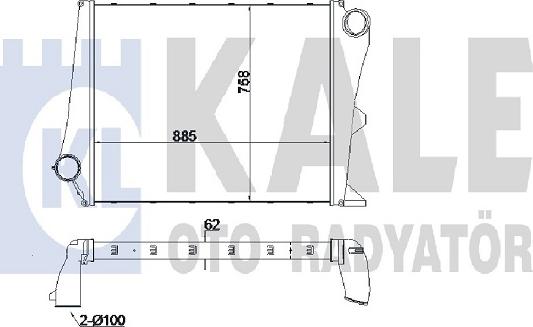 KALE OTO RADYATÖR 135400 - Інтеркулер autozip.com.ua