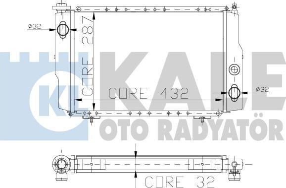 KALE OTO RADYATÖR 129800 - Радіатор, охолодження двигуна autozip.com.ua