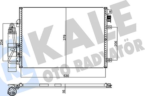 KALE OTO RADYATÖR 128298 - Конденсатор, кондиціонер autozip.com.ua