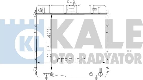 KALE OTO RADYATÖR 170595 - Радіатор, охолодження двигуна autozip.com.ua