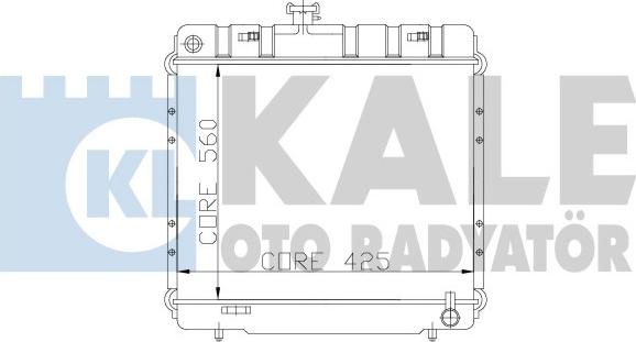 KALE OTO RADYATÖR 173300 - Радіатор, охолодження двигуна autozip.com.ua