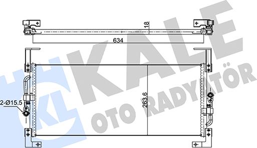 KALE OTO RADYATÖR 391200 - Конденсатор, кондиціонер autozip.com.ua