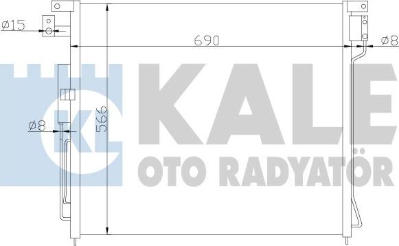 KALE OTO RADYATÖR 393200 - Конденсатор, кондиціонер autozip.com.ua