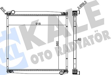 KALE OTO RADYATÖR 349415 - Радіатор, охолодження двигуна autozip.com.ua