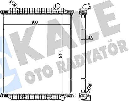 KALE OTO RADYATÖR 349470 - Радіатор, охолодження двигуна autozip.com.ua