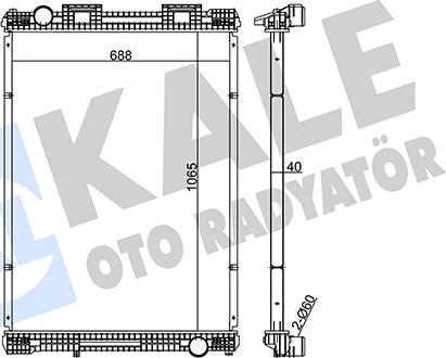 KALE OTO RADYATÖR 349515 - Радіатор, охолодження двигуна autozip.com.ua