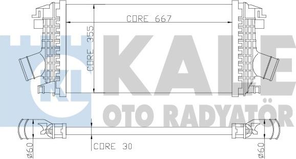 KALE OTO RADYATÖR 344900 - Интеркулер autozip.com.ua