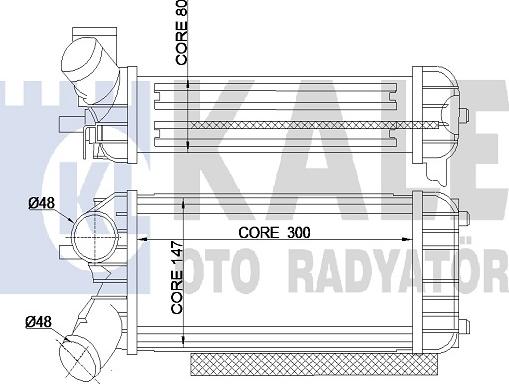 KALE OTO RADYATÖR 344935 - Интеркулер autozip.com.ua