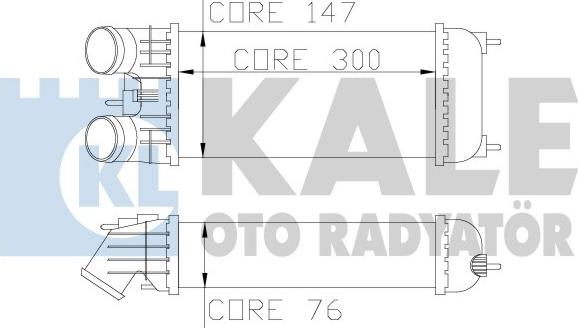 KALE OTO RADYATÖR 344600 - Интеркулер autozip.com.ua