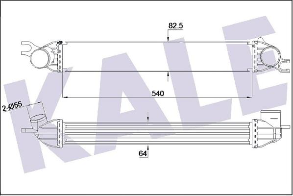 KALE OTO RADYATÖR 344860 - Интеркулер autozip.com.ua