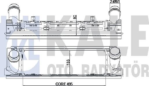 KALE OTO RADYATÖR 344825 - Інтеркулер autozip.com.ua