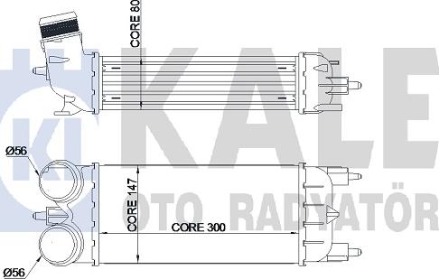 KALE OTO RADYATÖR 344875 - Интеркулер autozip.com.ua