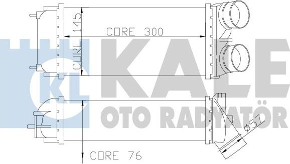 KALE OTO RADYATÖR 344200 - Интеркулер autozip.com.ua