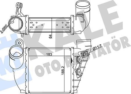 KALE OTO RADYATÖR 344790 - Интеркулер autozip.com.ua