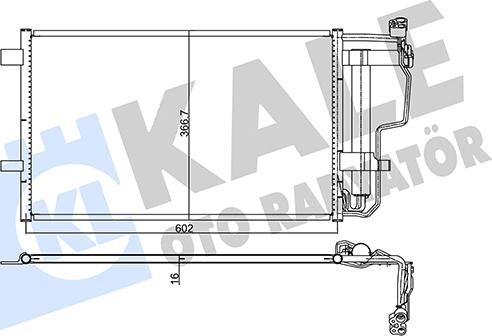 KALE OTO RADYATÖR 345490 - Конденсатор, кондиціонер autozip.com.ua