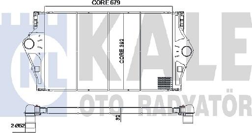 KALE OTO RADYATÖR 345075 - Интеркулер autozip.com.ua