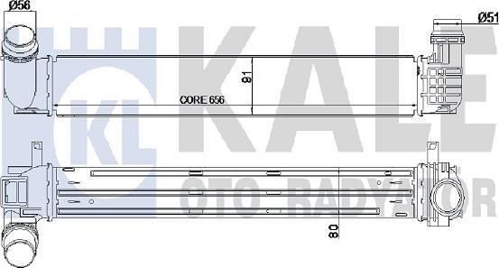 KALE OTO RADYATÖR 345110 - Интеркулер autozip.com.ua