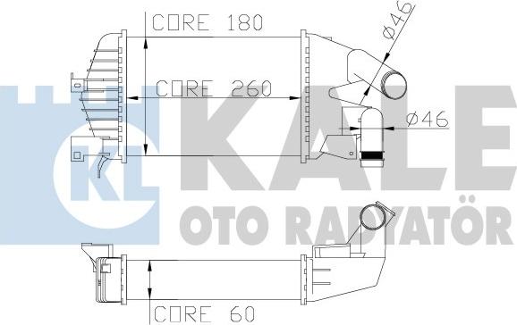 KALE OTO RADYATÖR 345800 - Интеркулер autozip.com.ua