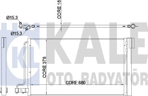 KALE OTO RADYATÖR 345220 - Конденсатор, кондиціонер autozip.com.ua