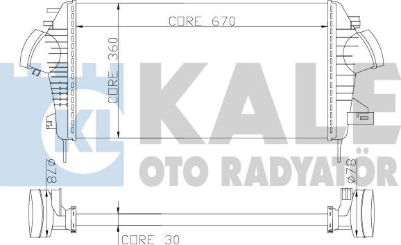 KALE OTO RADYATÖR 345700 - Интеркулер autozip.com.ua