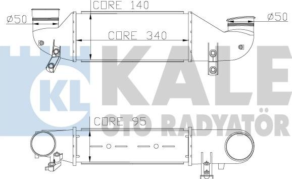 KALE OTO RADYATÖR 346500 - Интеркулер autozip.com.ua