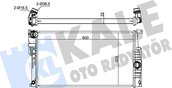 KALE OTO RADYATÖR 346065 - Радіатор, охолодження двигуна autozip.com.ua