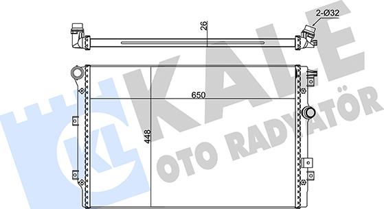 KALE OTO RADYATÖR 346060 - Радіатор, охолодження двигуна autozip.com.ua