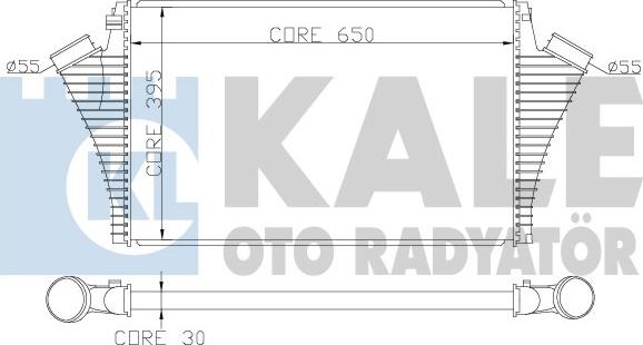 KALE OTO RADYATÖR 346000 - Интеркулер autozip.com.ua