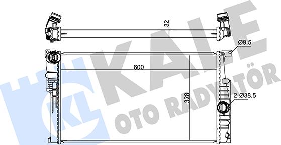 KALE OTO RADYATÖR 346075 - Радіатор, охолодження двигуна autozip.com.ua