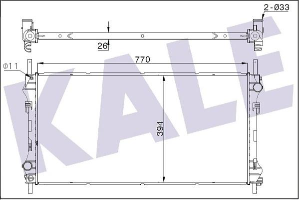 KALE OTO RADYATÖR 346115 - Радіатор, охолодження двигуна autozip.com.ua