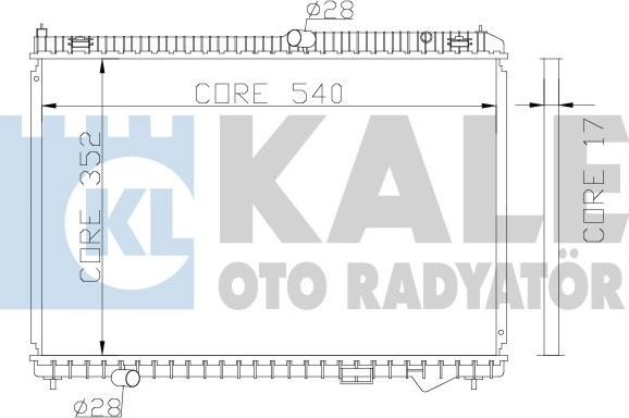 KALE OTO RADYATÖR 341945 - Радіатор, охолодження двигуна autozip.com.ua