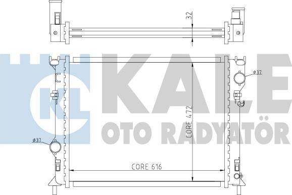 KALE OTO RADYATÖR 341940 - Радіатор, охолодження двигуна autozip.com.ua