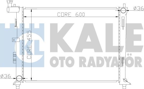 KALE OTO RADYATÖR 341980 - Радіатор, охолодження двигуна autozip.com.ua