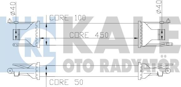 KALE OTO RADYATÖR 348400 - Інтеркулер autozip.com.ua