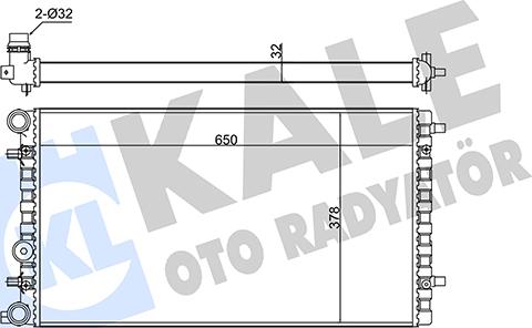 KALE OTO RADYATÖR 348500 - Радіатор, охолодження двигуна autozip.com.ua