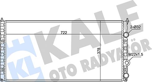 KALE OTO RADYATÖR 348290 - Радіатор, охолодження двигуна autozip.com.ua