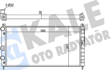 KALE OTO RADYATÖR 348265 - Радіатор, охолодження двигуна autozip.com.ua