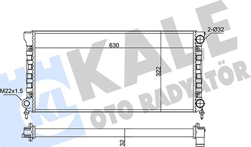 KALE OTO RADYATÖR 348285 - Радіатор, охолодження двигуна autozip.com.ua