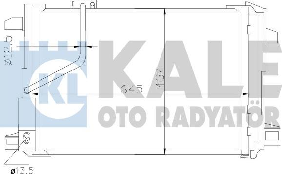 KALE OTO RADYATÖR 343030 - Конденсатор, кондиціонер autozip.com.ua