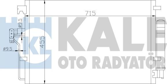 KALE OTO RADYATÖR 343025 - Конденсатор, кондиціонер autozip.com.ua
