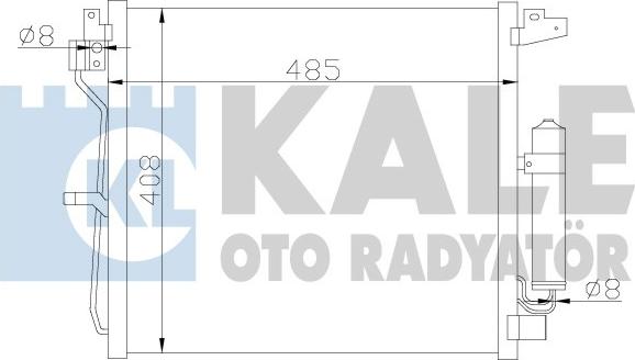 KALE OTO RADYATÖR 343160 - Конденсатор, кондиціонер autozip.com.ua