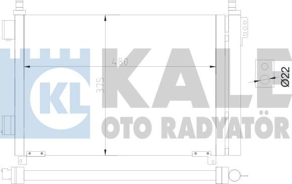 KALE OTO RADYATÖR 343170 - Конденсатор, кондиціонер autozip.com.ua