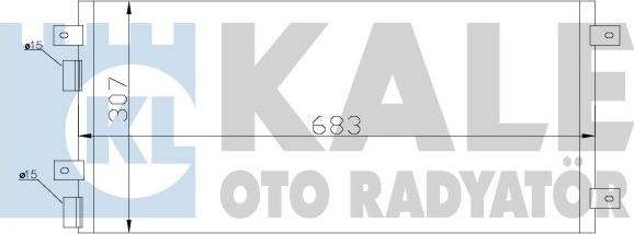 KALE OTO RADYATÖR 343205 - Конденсатор, кондиціонер autozip.com.ua