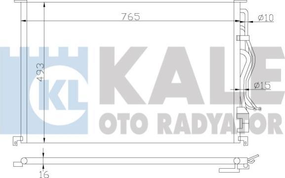 KALE OTO RADYATÖR 342940 - Конденсатор, кондиціонер autozip.com.ua